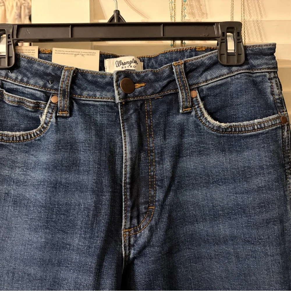 Wrangler Retro Women's High Rise Blue Jeans - Picture 5 of 6